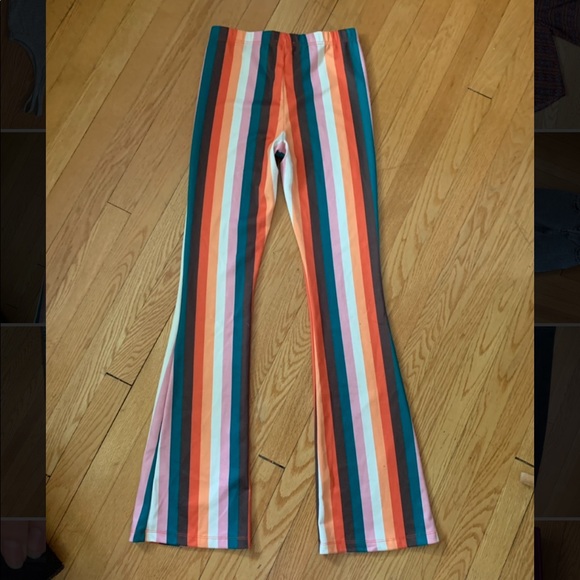 Colourful Stripped Flared Pants - Picture 2 of 6